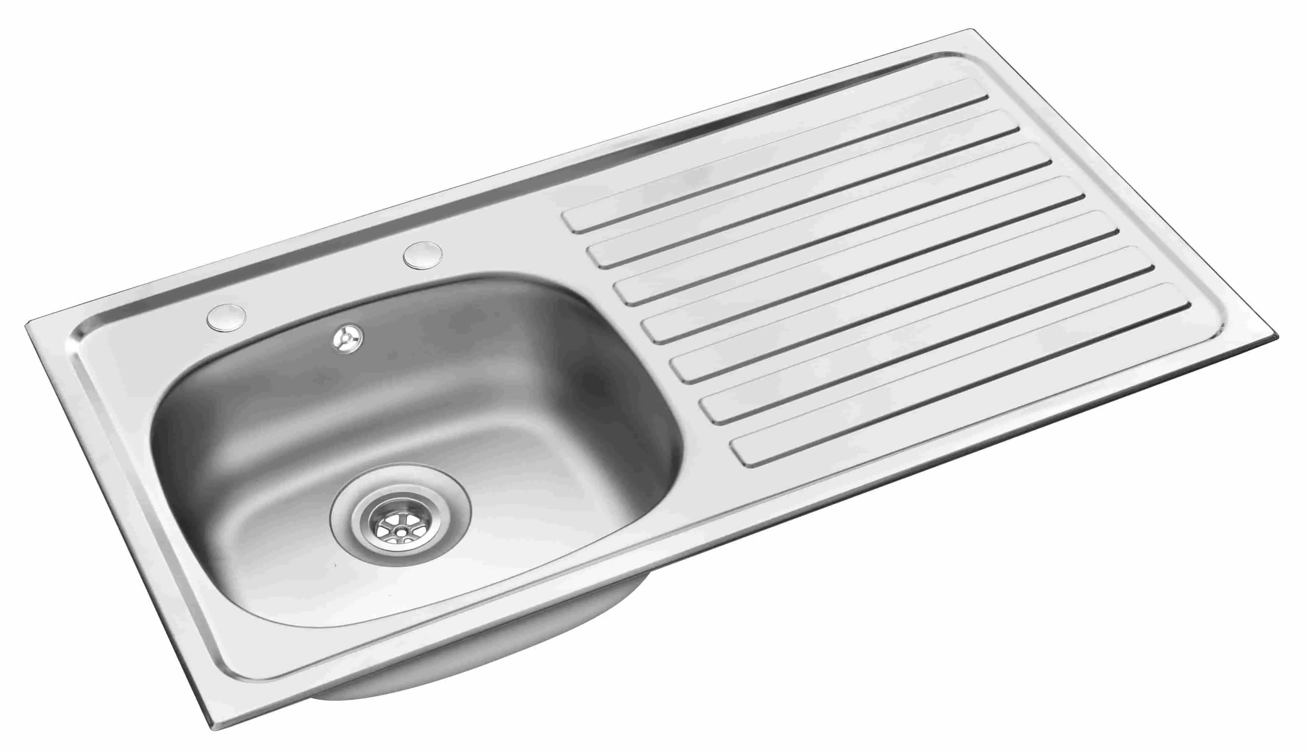 Hafele two tap hole single bowl sink